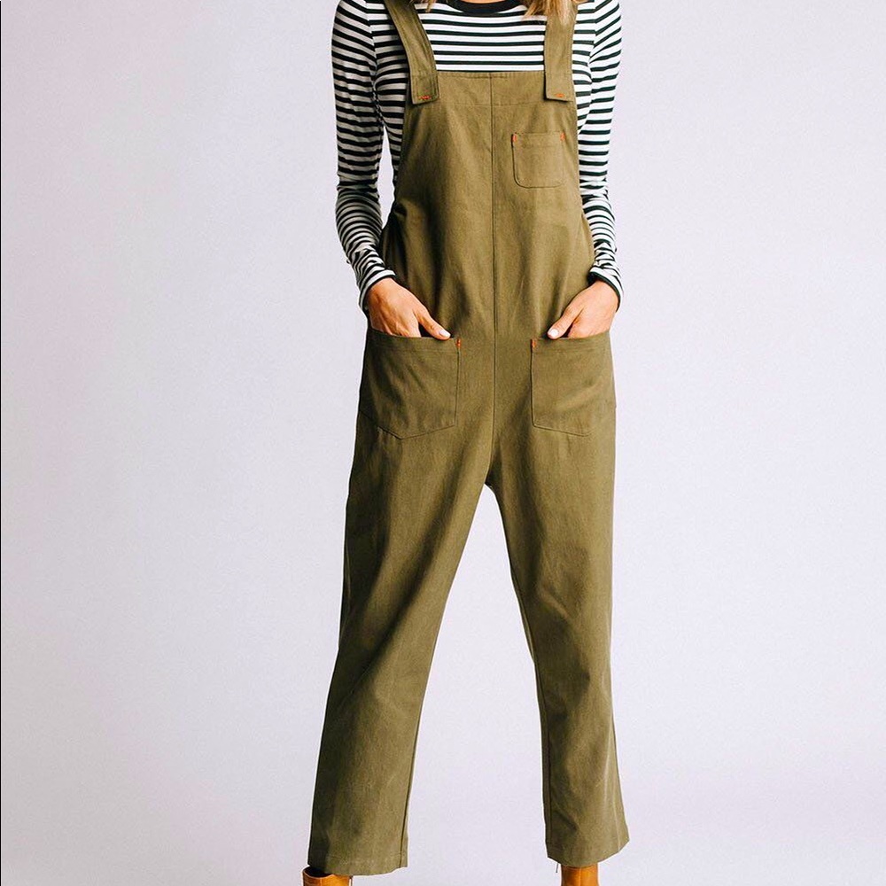 Clad & Cloth Olive You Overall
